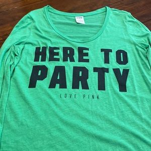 Perfect St. Paddy’s day shirt- Pink VS green long sleeve T-shirt